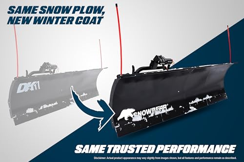 84-Inch DK2 x 22-Inch Hitch-Mounted Winch-Driven Snowplow Kit Universal