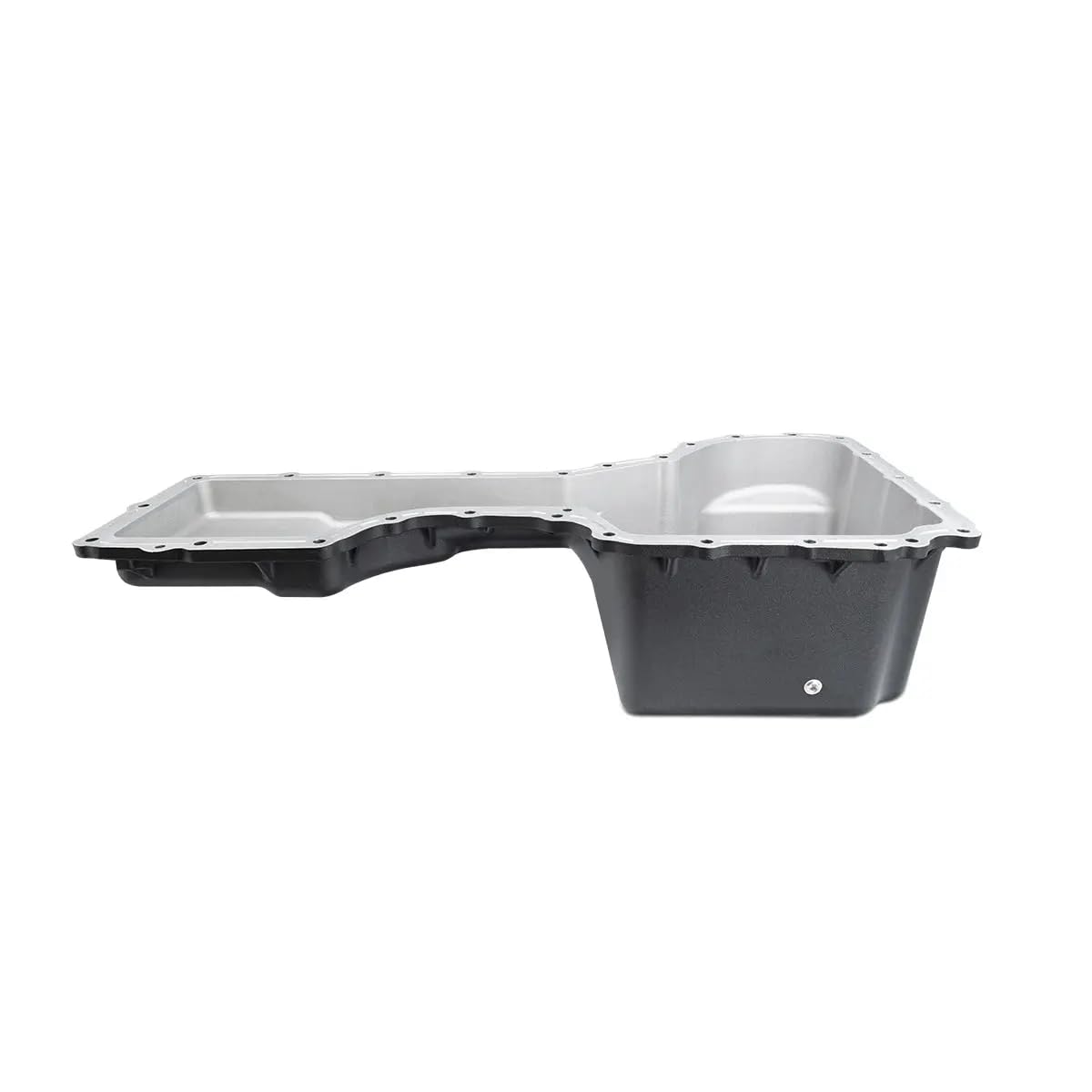 Heavy Duty PPE Deep High Capacity Aluminum Engine Oil Pan 114053120 Compatible with 2020-2024 GM 6.6L Duramax Diesel (Black)