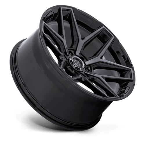 FLUX FUEL OFF-ROAD 17X9 6X5.5 4.53-12mm GLOSS BLACK BRUSHED FACE WITH GRAY TINT - FC854BT17906812N