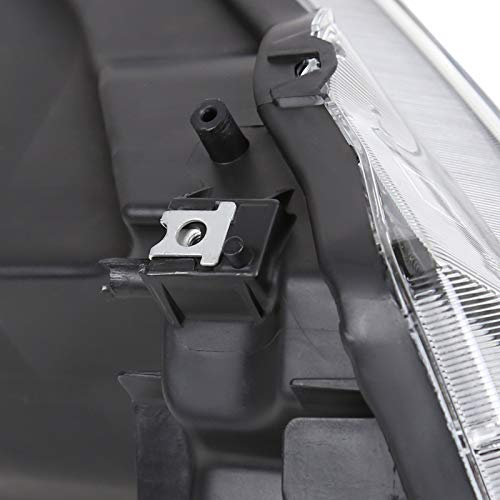 Right Passenger Side SPEC-D TUNING Glossy Black Headlight Compatible with 2016-2018 Honda HR-V Headlamp Assembly