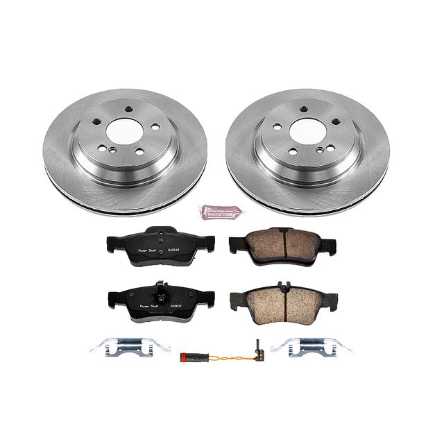 Power Stop Autospecialty KOE6569 Rear Replacement Brake Kit-OE Brake Rotors & Ceramic Brake Pads For Mercedes-Benz S350 2012-2013, Mercedes-Benz SL500 2003 [Model Specific]
