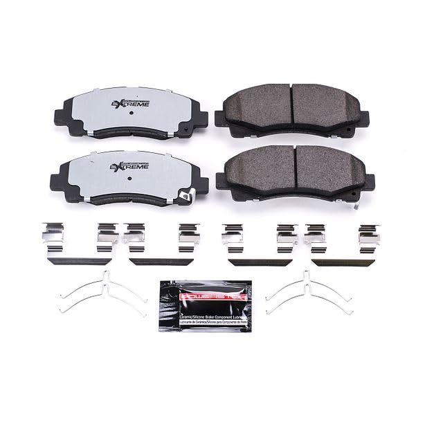 Power Stop Z36 Truck & Tow Z36-1584 Front Carbon-Fiber Ceramic Brake Pads For Acura TLX 2015-2020, Honda Ridgeline 2012-2014 [Model Specific]