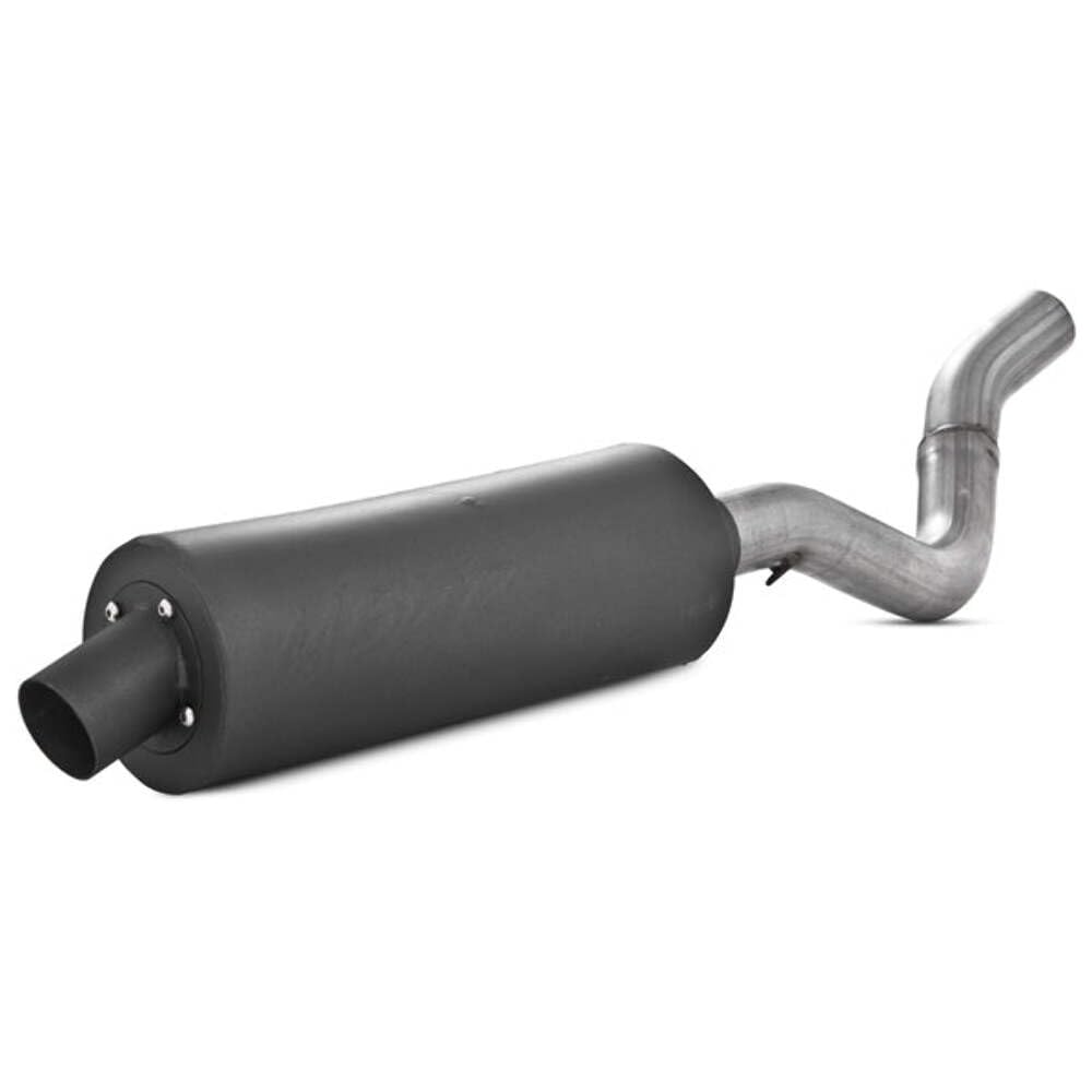 MBRP ATV Straight Core Slip On Muffler Exhaust AT-6400SP, Moderate Sound, Black Coated Aluminized Steel, Fits Yamaha YFM Raptor 660 2001-2005