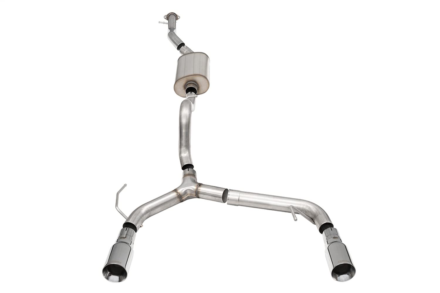 Corsa - 2.75in Cat-Back Dual Rear Exhaust 21-22 Ford Bronco w/4in Straight-Cut Polish Tips (21206)