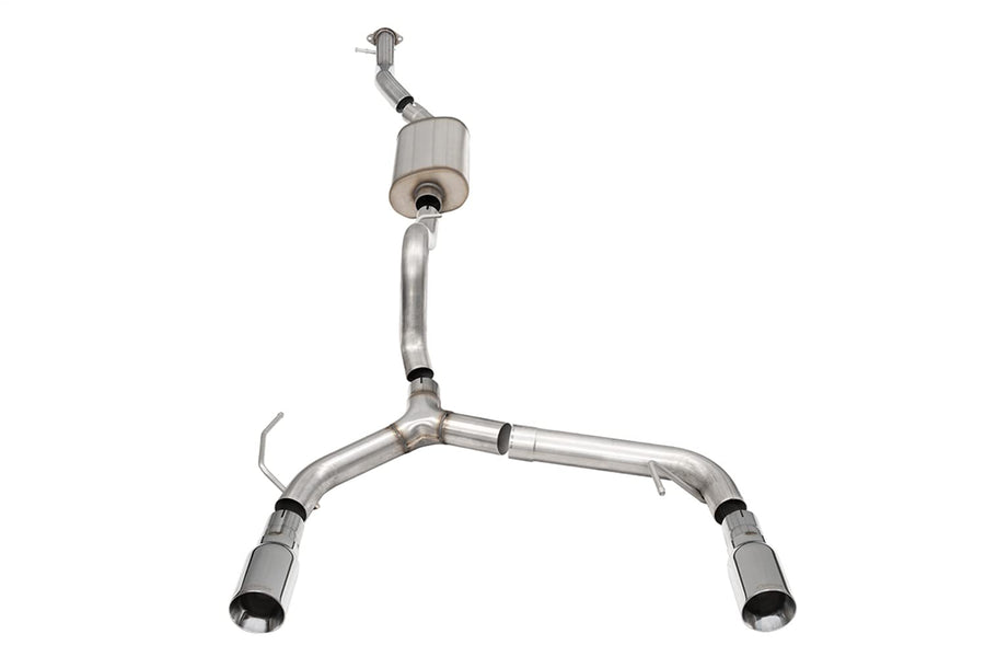 Corsa - 2.75in Cat-Back Dual Rear Exhaust 21-22 Ford Bronco w/4in Straight-Cut Polish Tips (21206)