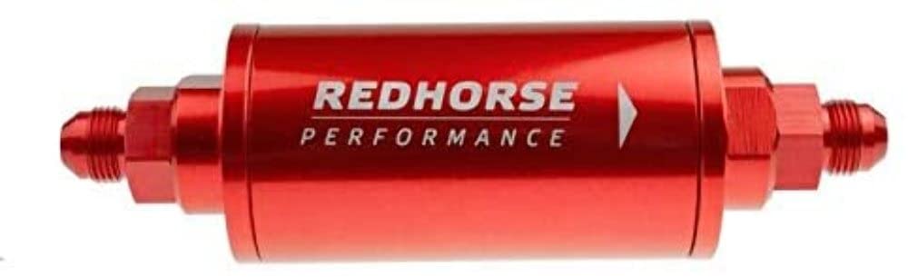4651-12-5 Redhorse Performance Line Race Fuel Filter (Clear), 1 Pack
