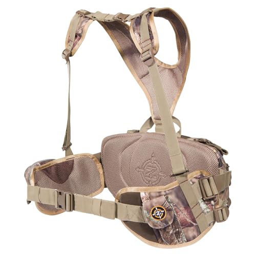 Flex Lumbar Pack TENZING, Mossy Oak Break-Up Country Durable Adjustable Lightweight Compact 650-cubic-inch Hunting Pack with 5 Compartments & 2 Organizational Pockets