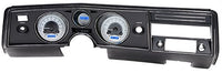 Dakota Digital VHX-69C-CVL-S-B Analog Dash Gauge System with Chevy 1969 Chevelle, Malibu and El Camino, Silver Alloy Style, Blue Backlighting