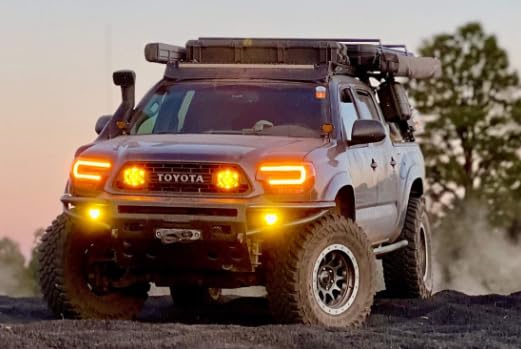 Toyota Tacoma Morimoto XB LED Headlights 12-15, Plug and Play Amber DRL Headlight Assemblies (LF529-A)