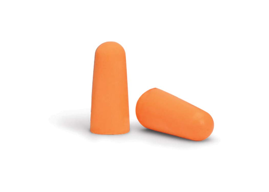 Walker's Sound Blocking 32dB NRR PU Foam Passive Hearing Protection Range Shooting Hunting Work Soft Comfortable Adaptable Orange Earplugs - 25 Pair Bag