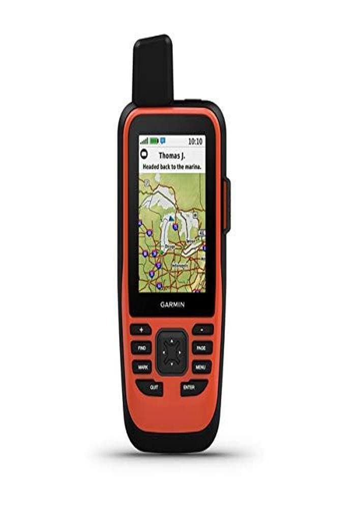 Garmin GPSMAP 86i, Handheld Floating GPS with Button Operation, Inreach Satellite Communication Capabilities, Stream Boat Data from Compatible Chartplotters