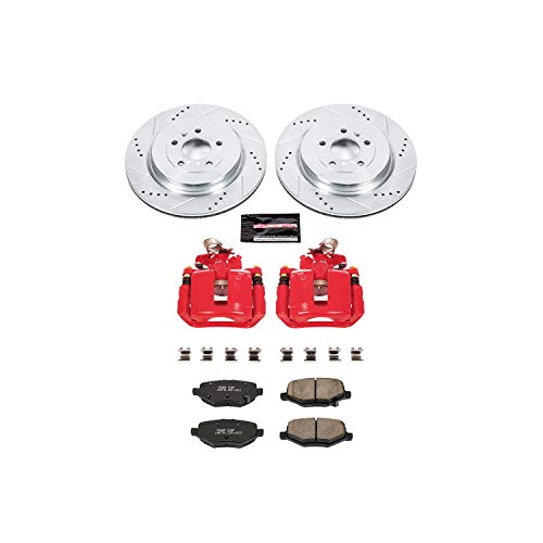 Power Stop Rear KC6376 Z23 Evolution Sport Performance Brake Kit with Caliper, 1 Pack