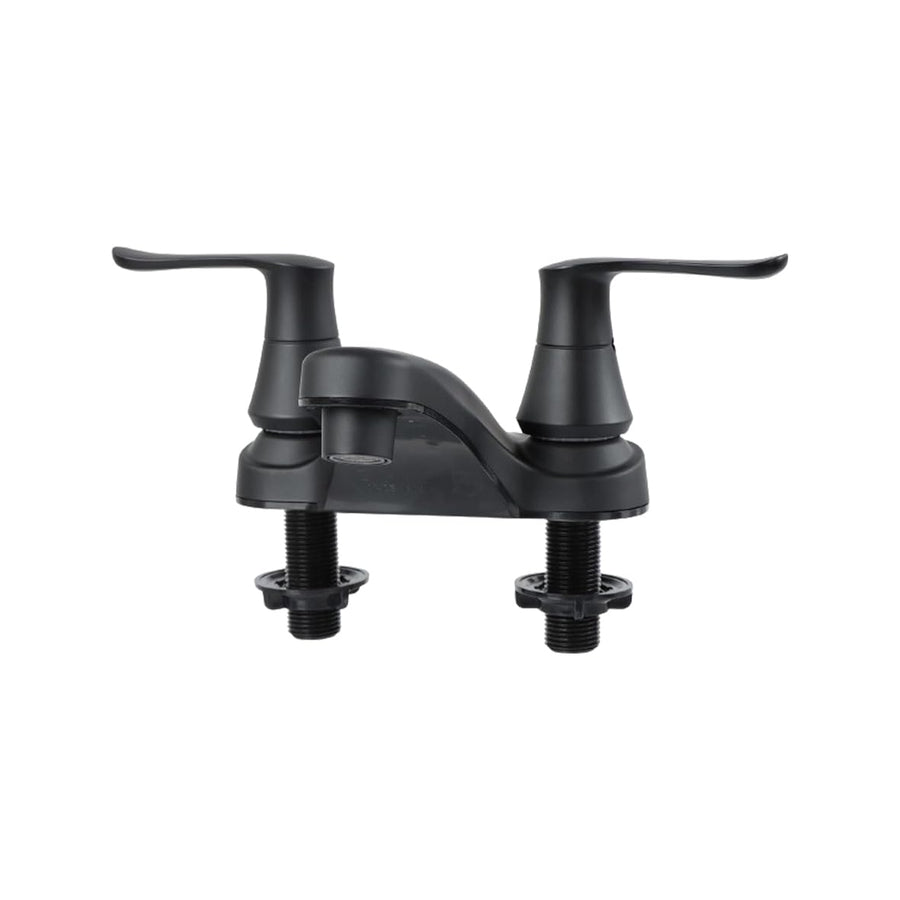 Matte Black Empire Faucets Bathroom Sink Faucet Kit - 4in Water Spout, Non-Metallic Dark Bath Fixtures for RV, Campers