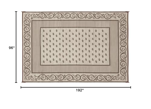Deluxe Faulkner 49599 Multi-Purpose Vineyard Mat, 8' x 16', Beige