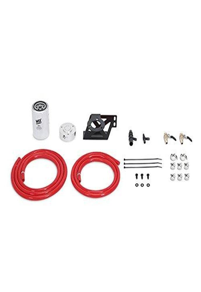Mishimoto Coolant Filter Kit MMCFK-F2D-08RD Compatible With Ford 6.4L Powerstroke 2008-2010 Red
