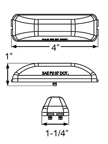 Optronics LED Marker/Clearance Light Kit, Red MCL61RK