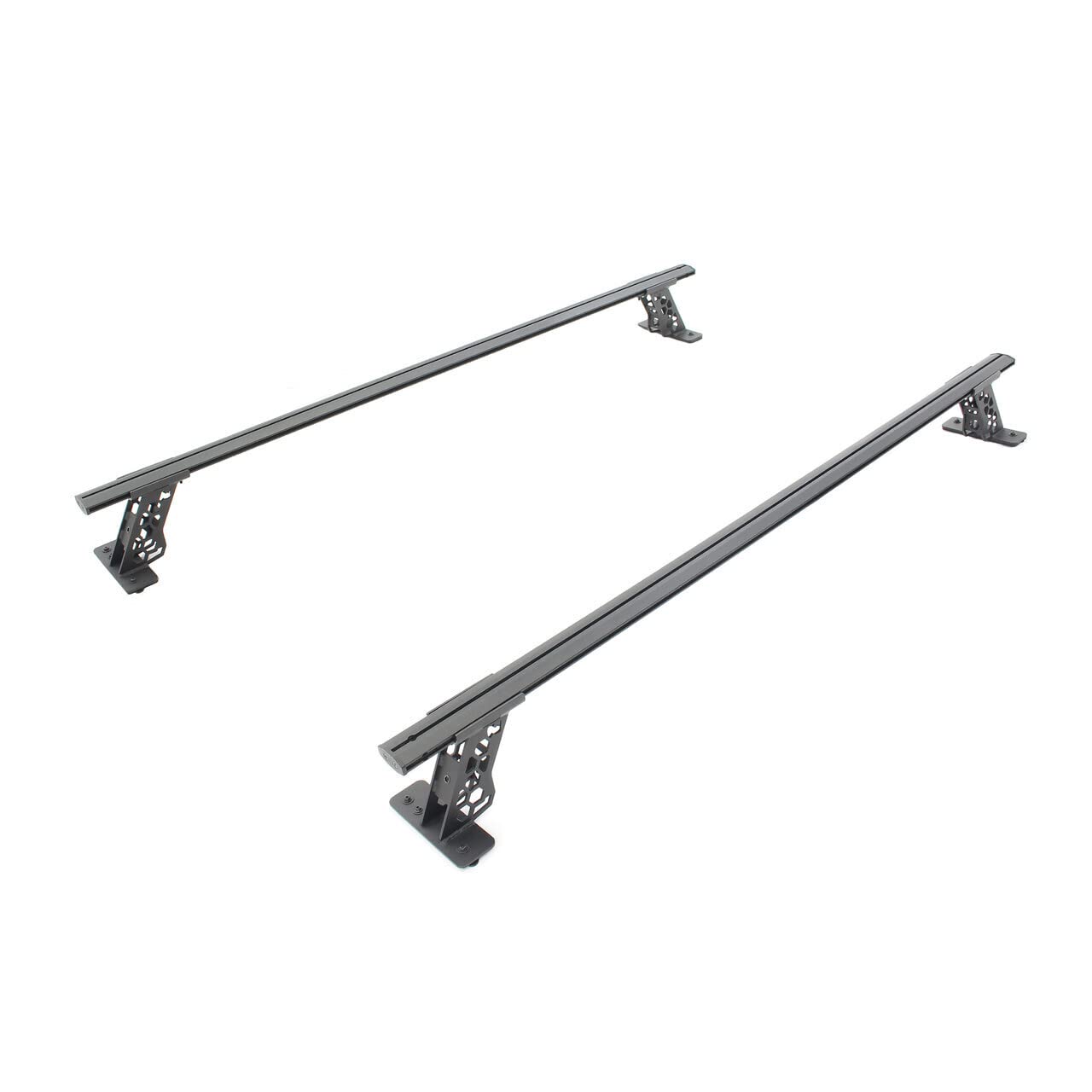 Go Rhino Bed Rail Kit - Cross Bars for Full/Mid Sized Trucks w/Tonneau Cover T-Tracks | Mild Steel, Textured Black | 5935015T | Fits Full & Mid Sized Trucks w/Tonneau Cover T-Tracks