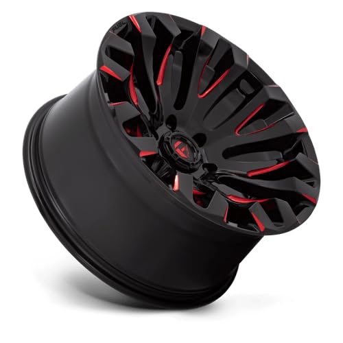 D829 QUAKE FUEL OFF-ROAD 20X10, 5X5.0, 4.79, 18mm GLOSS BLACK MILLED RED TINT - D82920007547