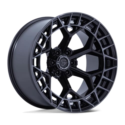 FC873 CHARGER FUEL OFF-ROAD 22X9.5 6X5.5 5.96 18mm GLOSS BLACK BRUSHED FACE DARK TINT - FC873BT22956818