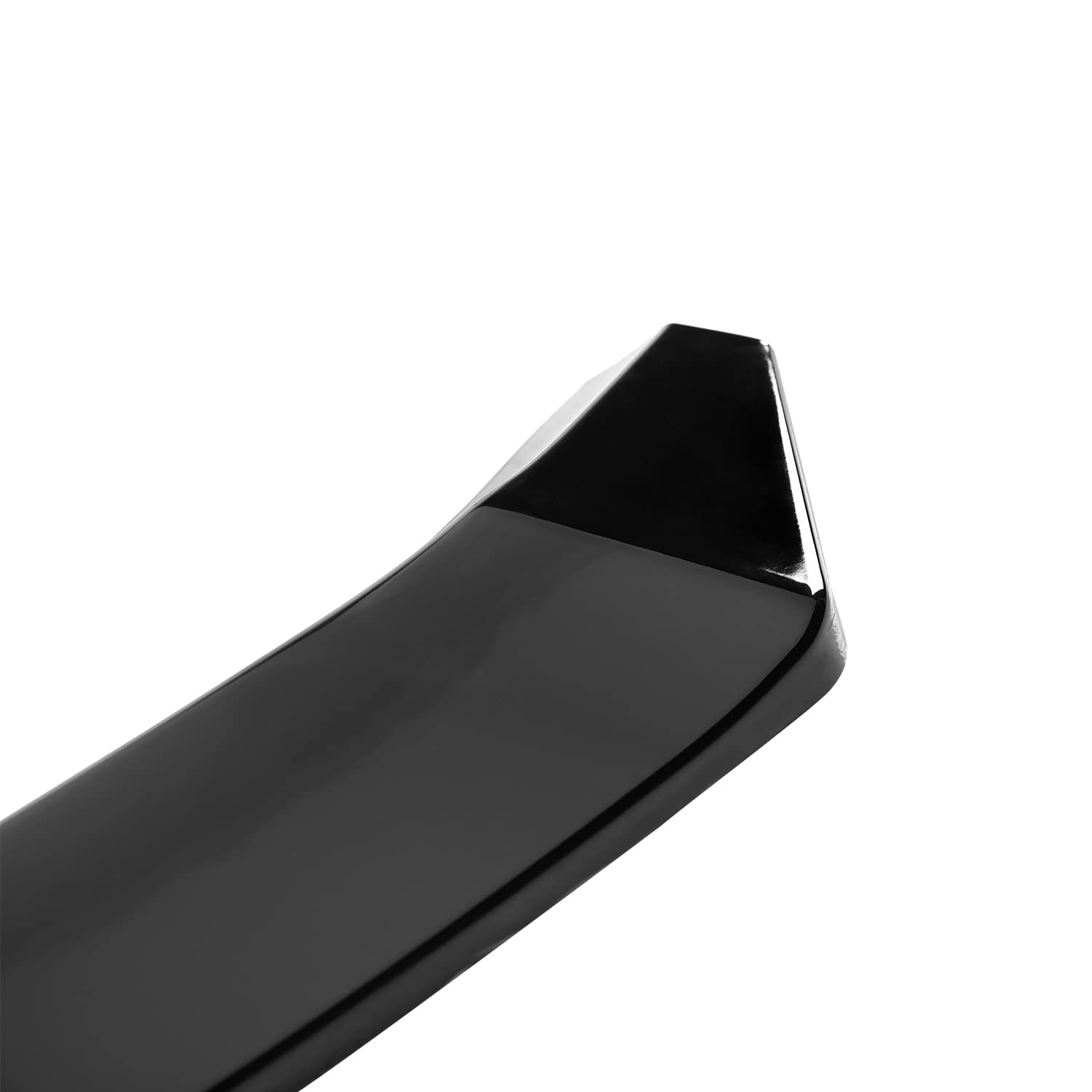 Front Bumper Lip Spec-D Tuning Glossy Black Compatible with 2017-2020 Tesla Model S, 2016 Tesla Model S Bumper