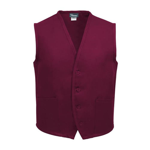 Gates 23332 Fame Fabrics V65 Unisex Vest, 2 Pockets, Burgundy, XL