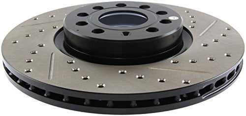 Automotive Replacement StopTech 127.33098L Front Left Drilled and Slotted Disc Brake Rotor Fits Select Audi A1/A3/Q2 Seat Altea/Ateca/Leon, Volkswagen Arteon/Beetle/Bora/Jetta/Tiguan