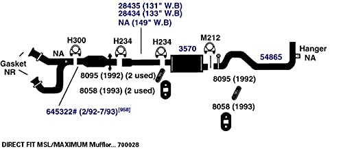 Exhaust Muffler AP Exhaust Products 3570