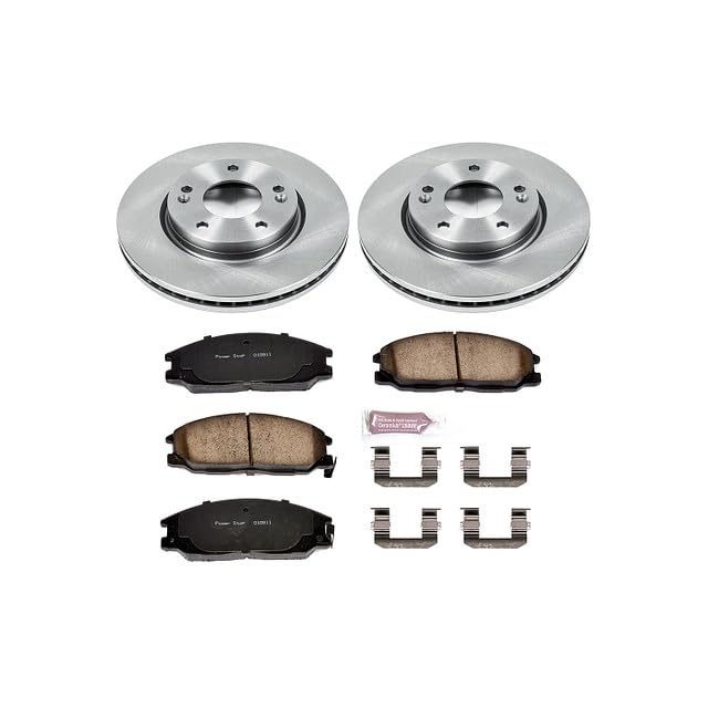Power Stop Autospecialty KOE5251 Front Replacement Brake Kit-OE Brake Rotors & Ceramic Brake Pads For Hyundai Santa Fe 2001-2004 [Model Specific]