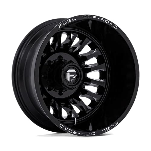 FUEL OFF-ROAD D868 20X8.25 ARC DUALLY, 8X200, -3.29, 201mm GLOSS BLACK MILLED - D86820829235