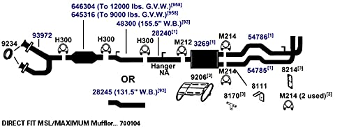 Exhaust Muffler AP Exhaust Products 3269