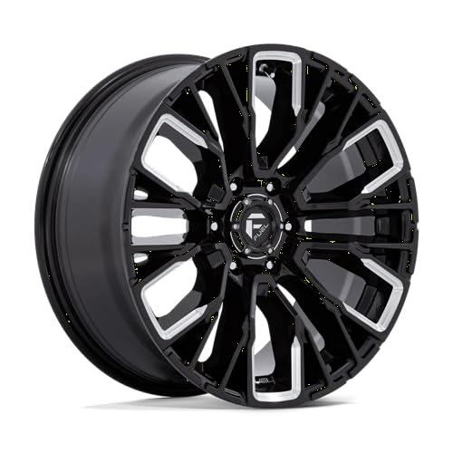 D849 REBAR FUEL OFF-ROAD 20X9, 6X5.5, 5.79, 20mm GLOSS BLACK MILLED - D84920908457