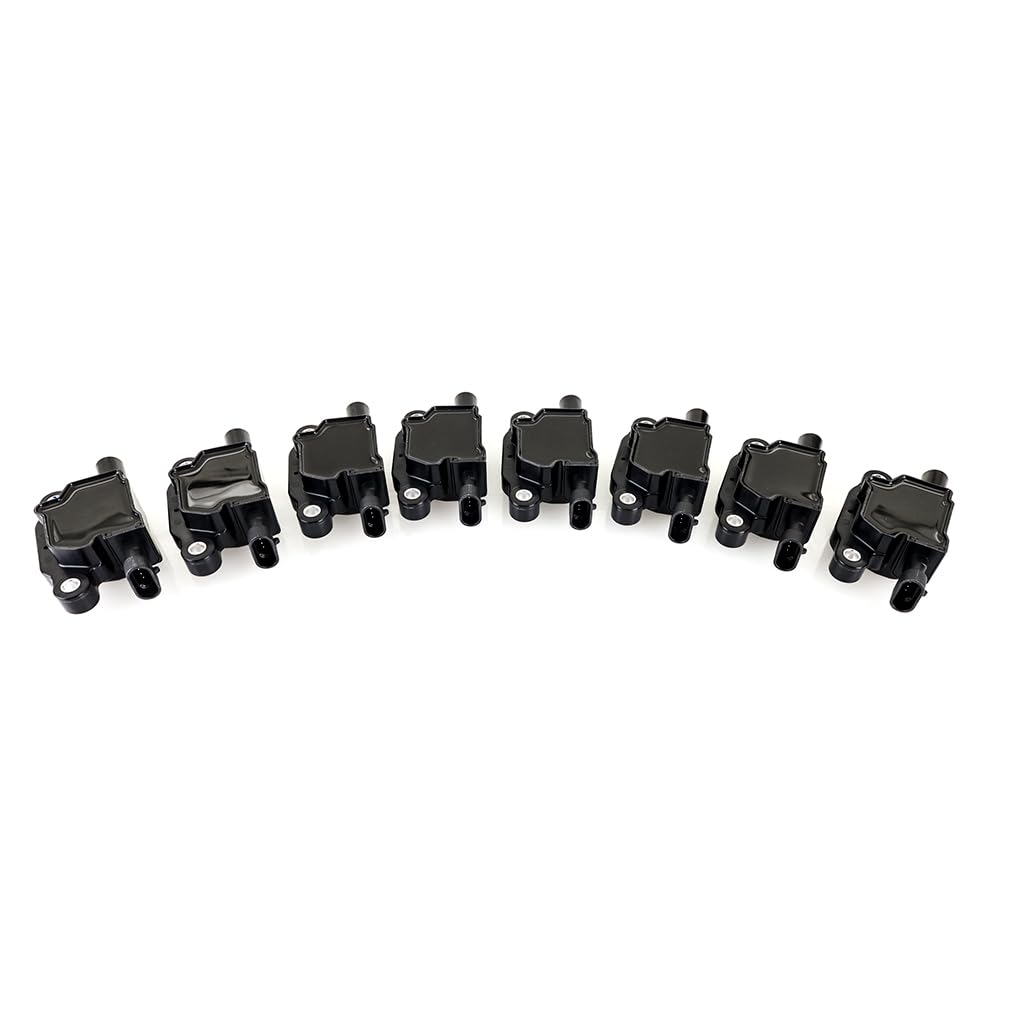 Mishimoto Coil Ignition, Compatible with Gen V LS2/LS3/LS4/LS7/LS9 Engines 2007+, Set of 8