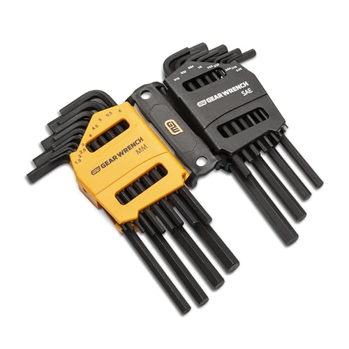 26 Piece GEARWRENCH Long Arm SAE/Metric Hex Key Set - 83504