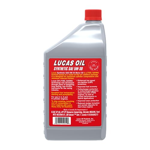 Lucas Oil 5W-30 Full Synthetic SAE Motor Oil - 1 Quart