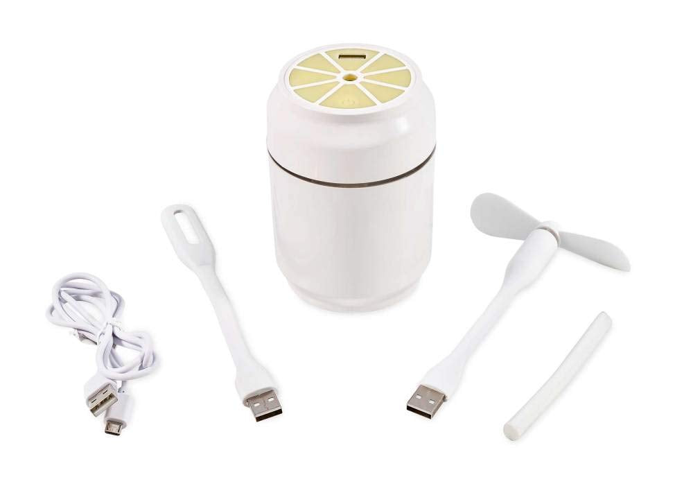 Mini-Humidifier Camco 53109 with Fan and Reading Light - Reduces Dry Air - USB Powered, Perfect for Small Spaces - Automatically Power Off After 5-7 Hours of Use