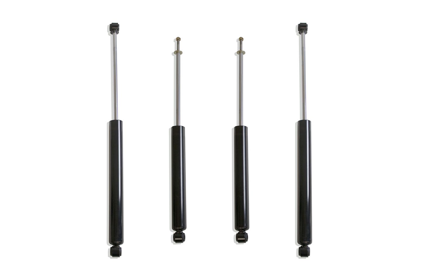 Twin Tube Gas Shock MaxTrac Suspension 943360S Front and Rear Shocks w/Hardware for Use w/6 in. Lift