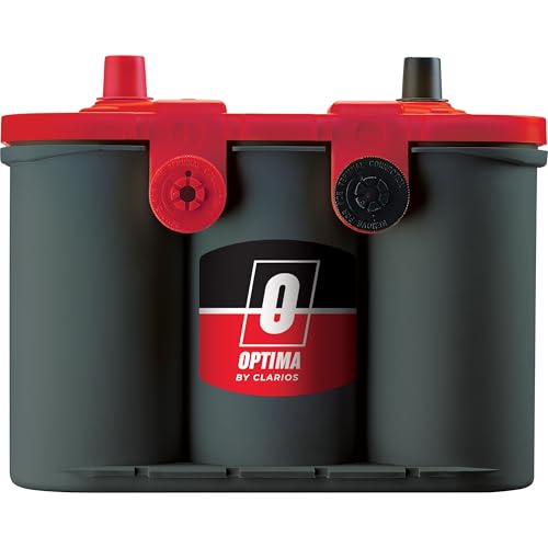 OPTIMA Batteries 34/78 High Performance RedTop Sealed AGM Car, Truck, and SUV Starting Battery, 800 CCA, Dual SAE and GM Terminals, Maintenance Free, Versitile Mounting