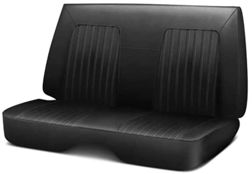 Rally Rear Seat Cover ProCar by Scat Camaro 67-69 Standard Coupe, w/o Headrest Black Vinyl
