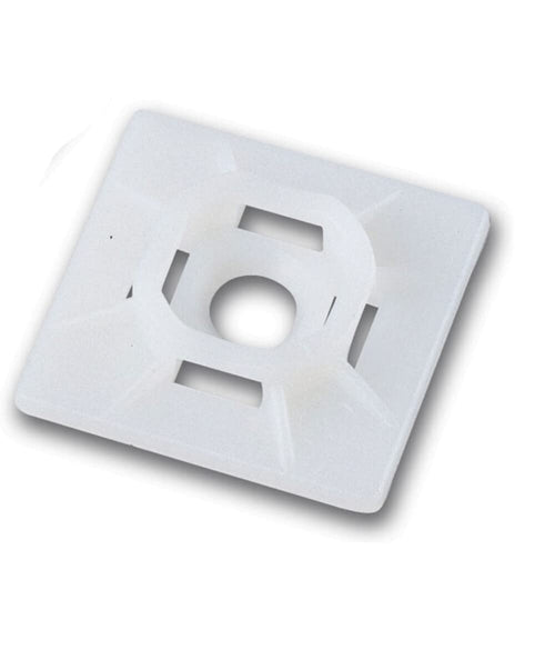 Cable Tie Mount, ANCOR MARINE GRADE 199231, Natural, 8 Screw, 25pc