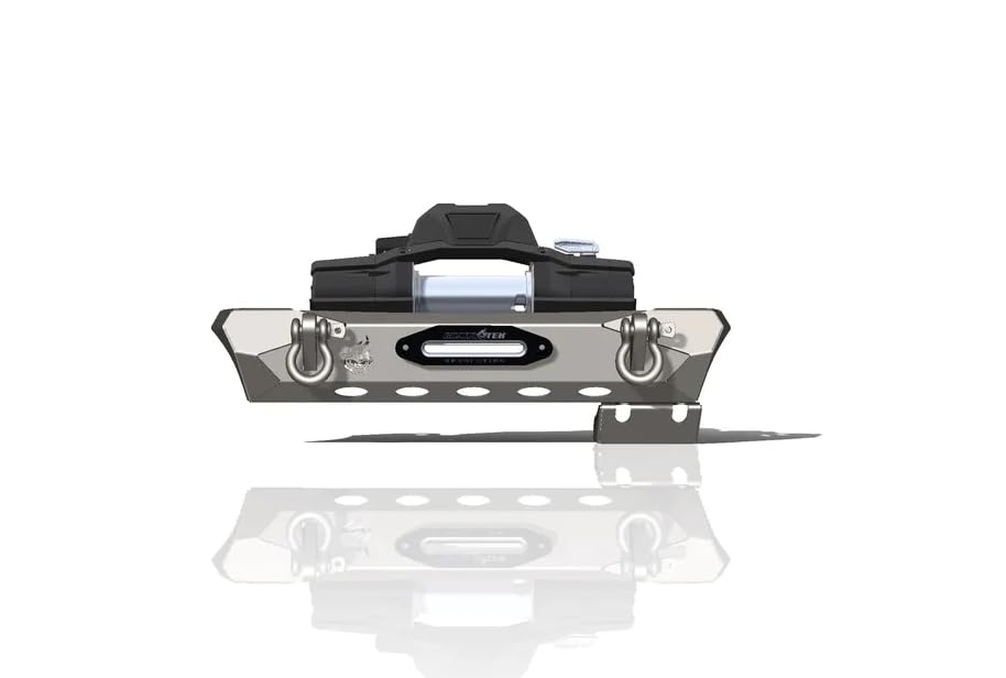 CrawlTek Stubby Pyro Front Bumper - No Stinger compatible with Jeep CJ/YJ/TJ