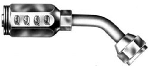 12C2AT-12RFJX45 Gates Field Attachable Type T for G2 Hose, 2 Wire, Female JIC 37 Flare Swivel, 45 Bent Tube, 3/4" ID