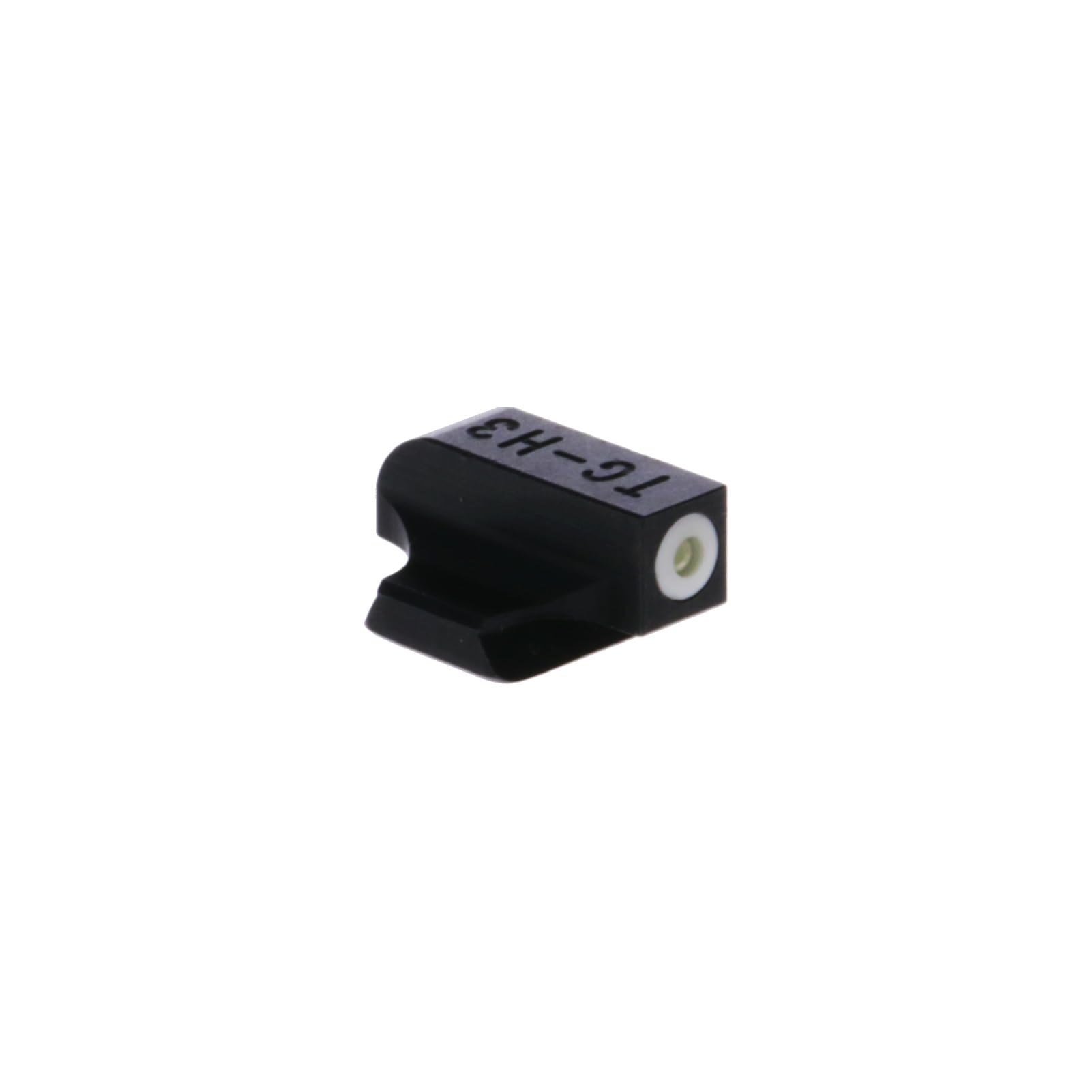 Tritium Pro Night Sights TRUGLO, Compatible with Smith & Wesson M&P 9 Shield EZ | Glow-in-The-Dark Front & Rear Gun Sight Set with White Focus Lock Front Ring