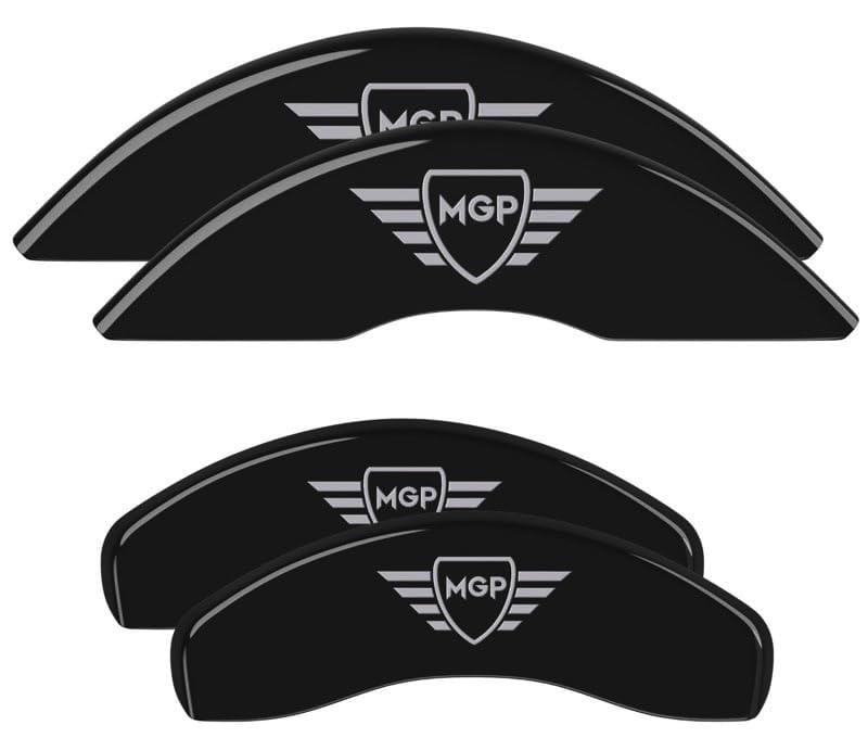 MGP Brake Caliper Covers for Front and Rear 2023 Lexus IS300 Logo, Custom Fit, Black
