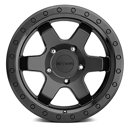 17x9 Rotiform R151 Six OR 6x5.5" +1mm Matte Black Wheel Rim 17" Inch