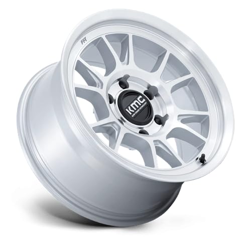 KMC Wheels 17X8.5 RANGE 5X5.04.36 -10mm GLOSS SILVER WITH MACHINED FACE - KM729DX17855010N