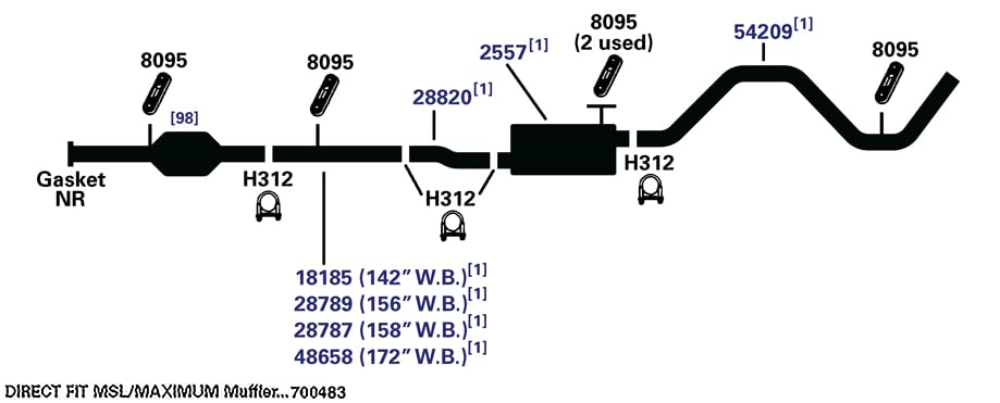 Exhaust Pipe AP Exhaust 54209