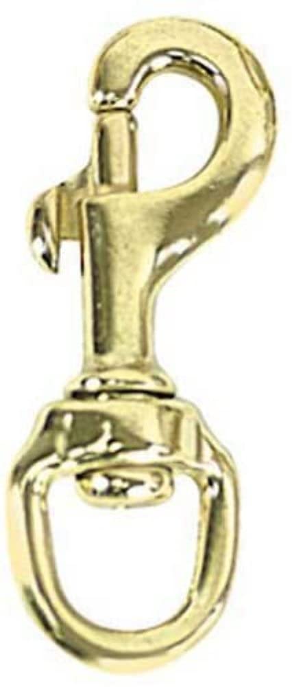 Whitecap S-1101P - Swivel Eye Piston Snap Whitecap, Brass S-1101P
