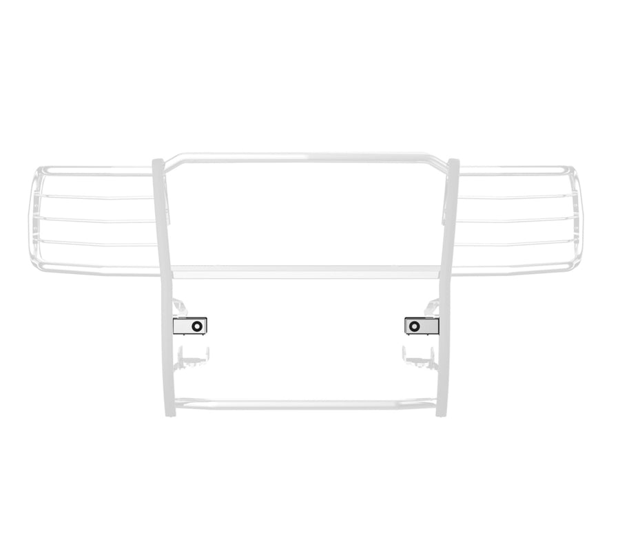 Modular Grille Guard Black Horse & Rugged Grille Guard Parking Sensor Relocation Kit S/S Compatible with 2022-2024 Toyota Tundra