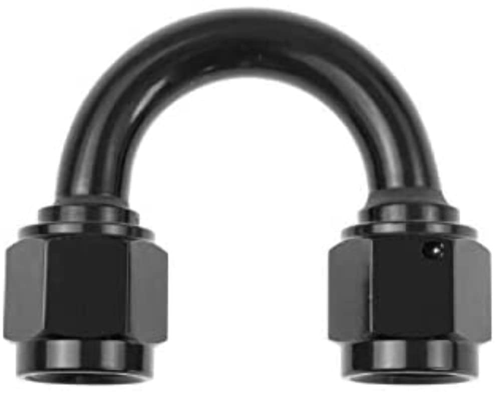 8188-08-2-08 An Female To Red Horse Performance -08 An Female 180 Degree Swivel Coupler - Black