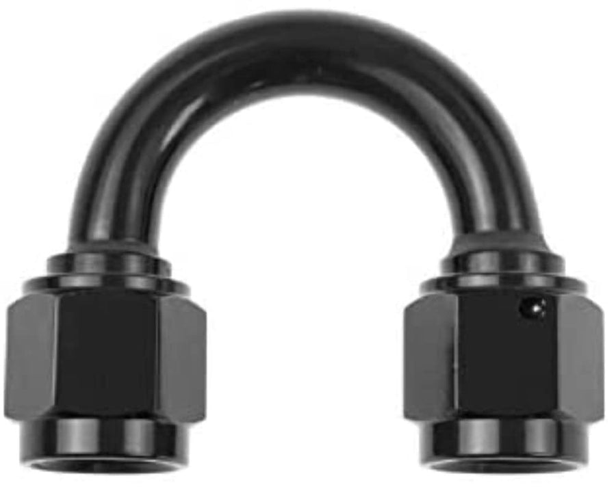 8188-08-2-08 An Female To Red Horse Performance -08 An Female 180 Degree Swivel Coupler - Black